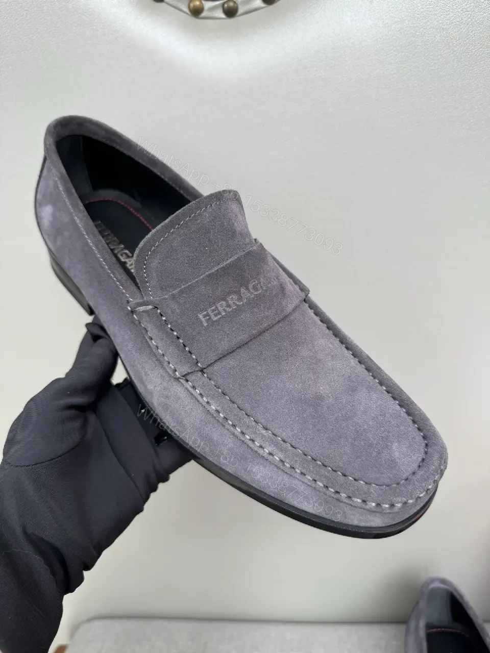 View 4 of Weathered Leather Slip-On Loafers — Refined Everyday Luxury