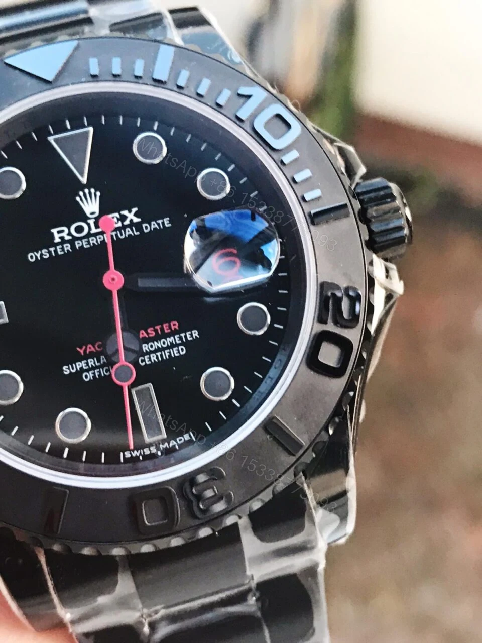 View 3 of VRF FACTORY 1:1 Rolex YachtMaster All Black PVD Best Edition Black Dial SA3135