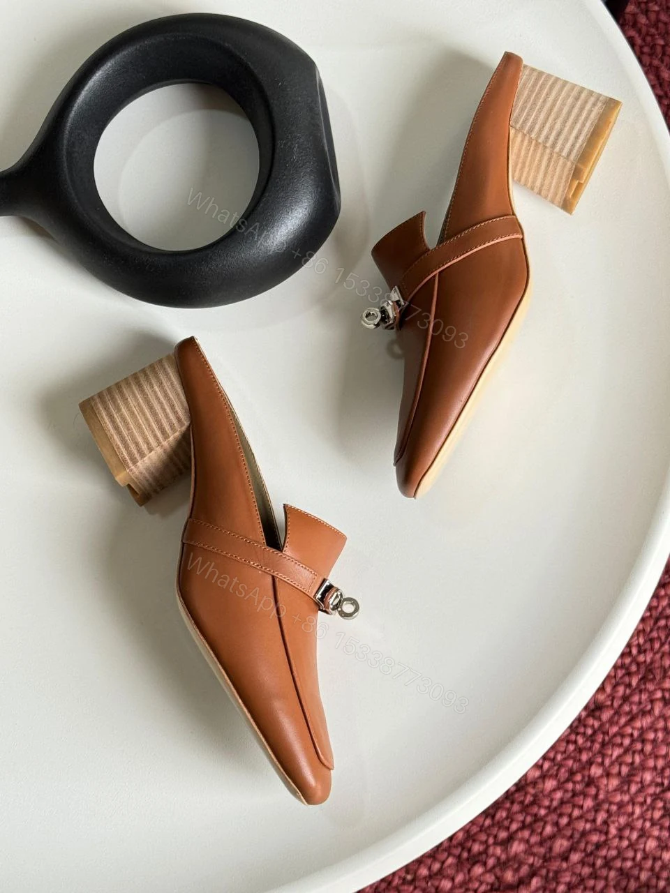 View 3 of Hermes Blossom mule