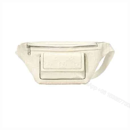 GG EMBOSSED BELT BAG IN WHITE GG EMBOSSED LEATHER – GBC13 — view 1
