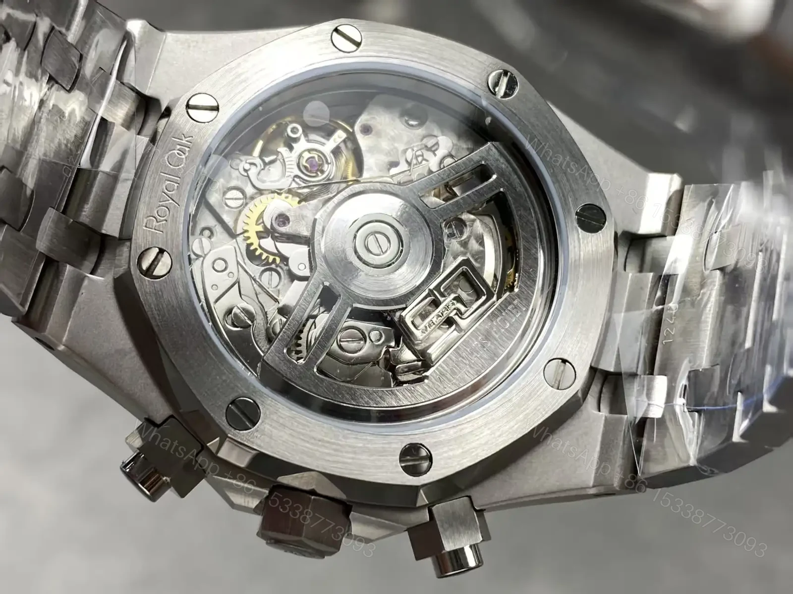 View 8 of Audemars Piguet Royal Oak Chronograph 38 Blue Dial Stainless Steel 26715ST.OO.1356ST.01