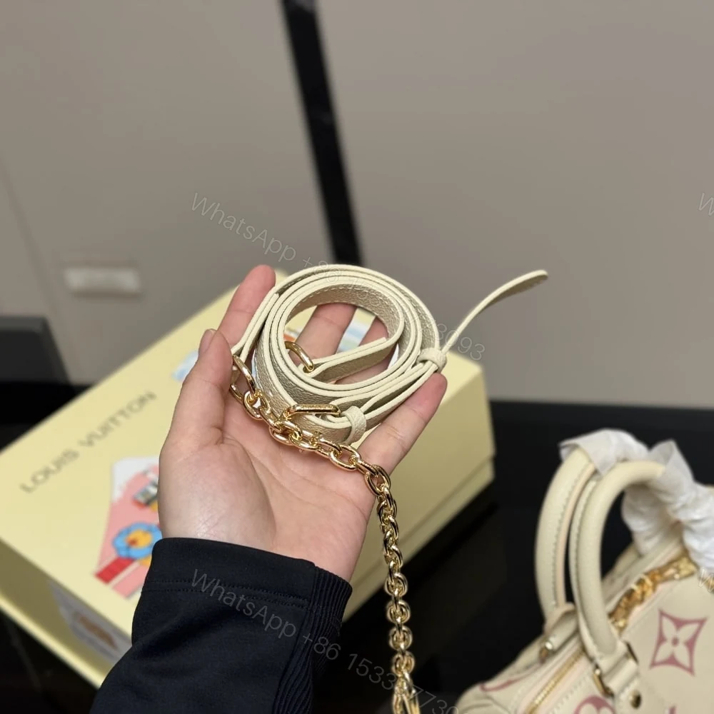 View 7 of Louis Vuitton Speedy Bandoulière 20 Bag Latte Chamallow 21Cm M46875