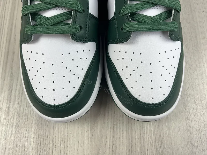 View 6 of Forest Green Premium Leather Low-Tops: Street-Ready Comfort Sneakers