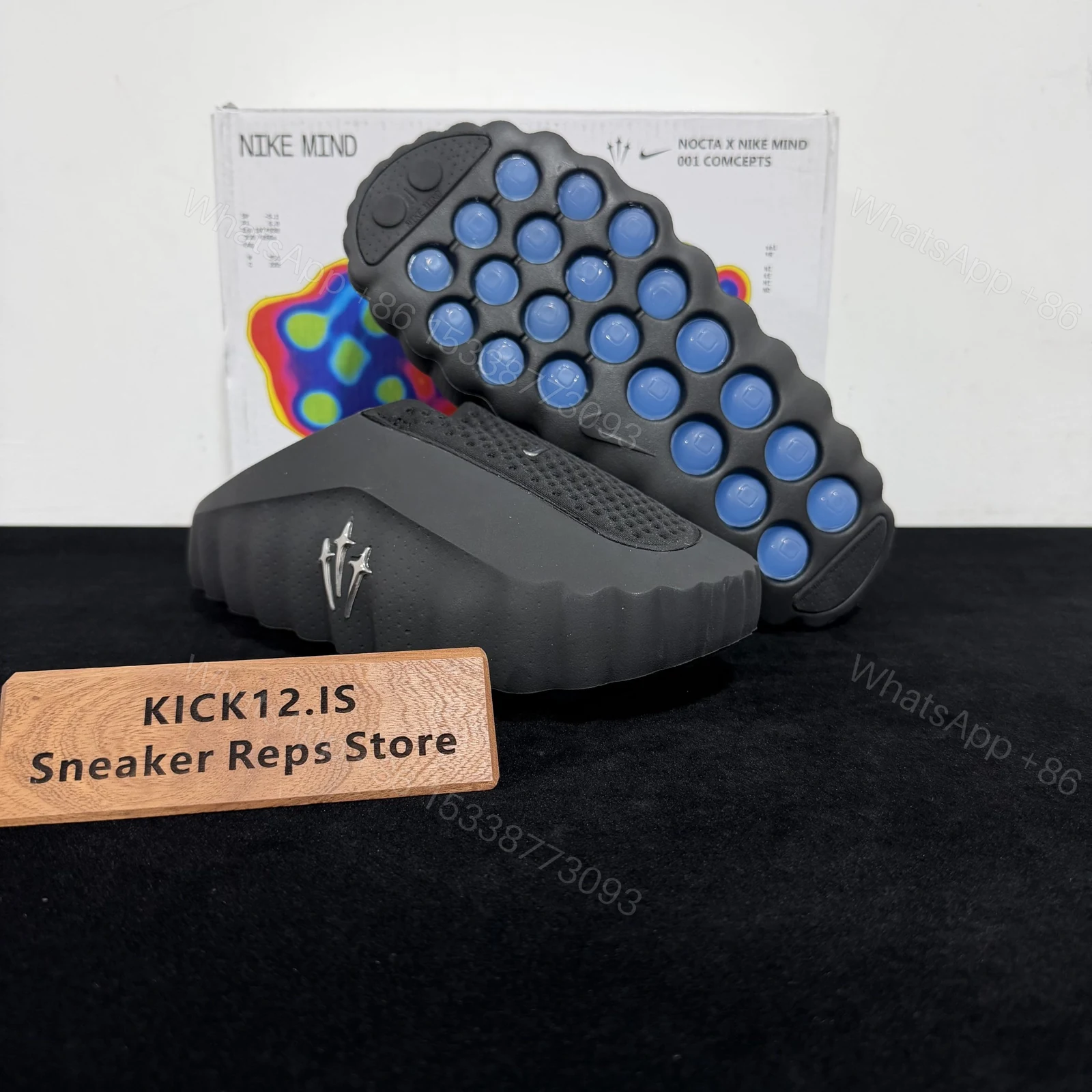 View 3 of NOCTA x Nike Mind 001 Slide Black Reps