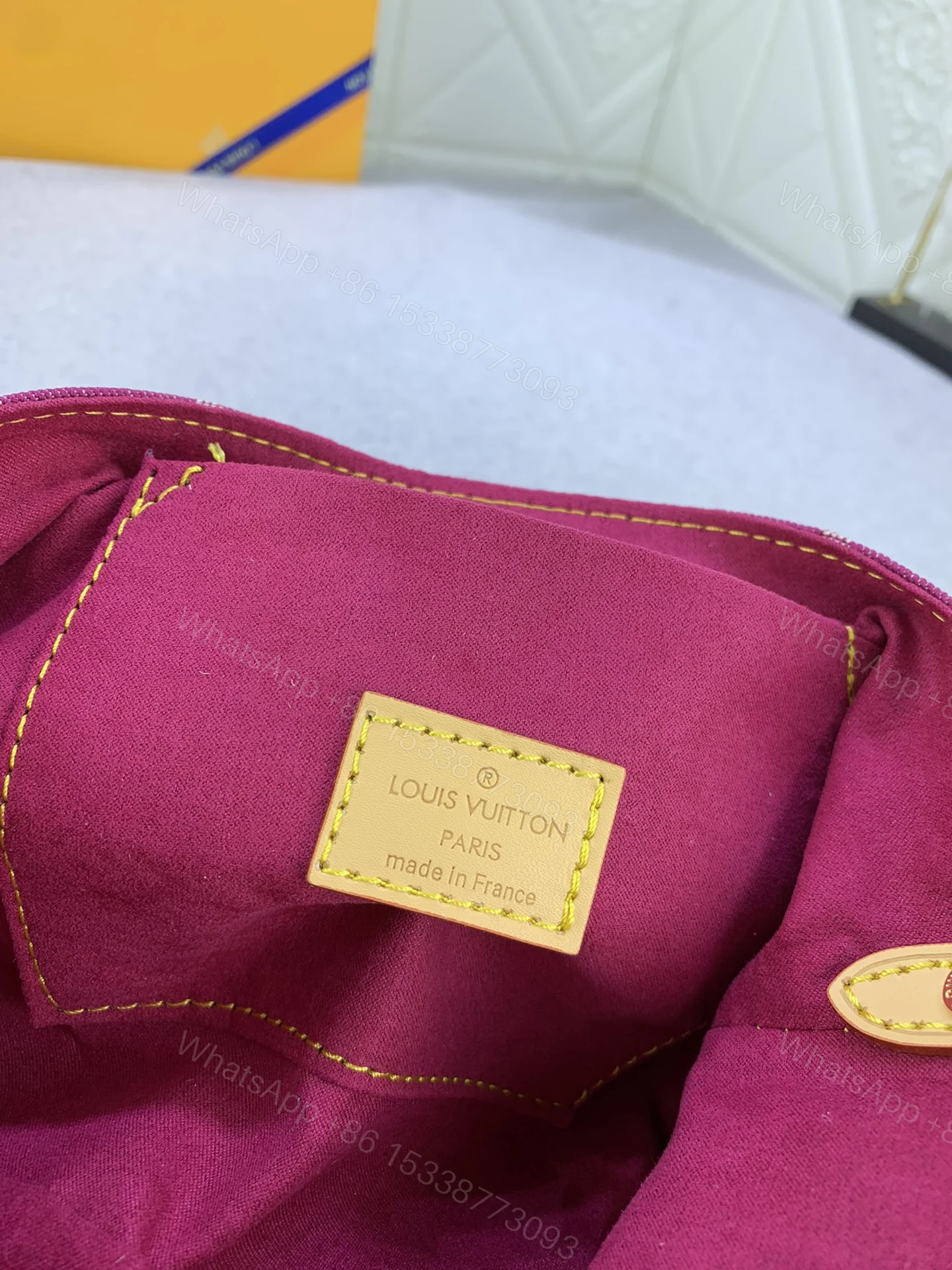 View 8 of Louis Vuitton Pleaty bag in pink denim