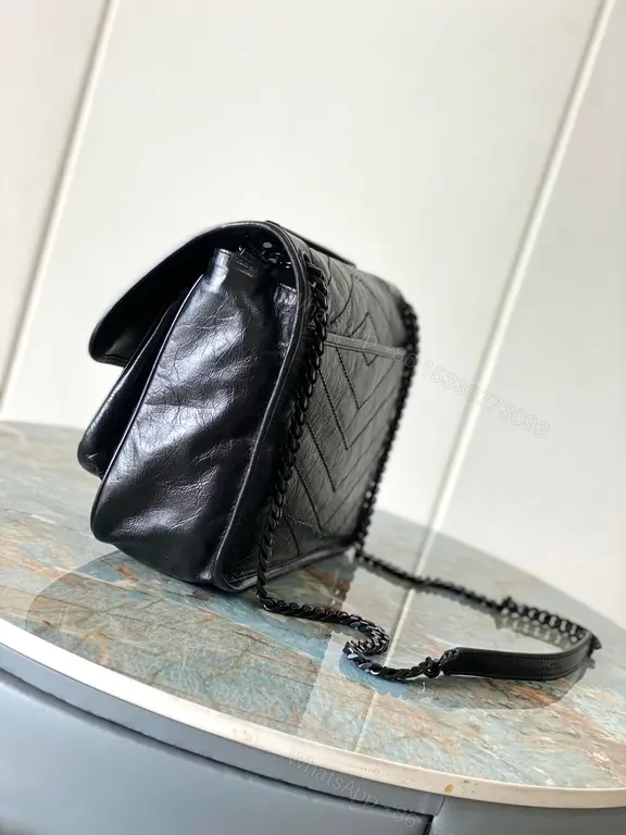 View 5 of Quilted Leather Crossbody: YSL-Inspired Luxe, Compact Chic