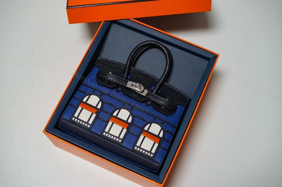View 7 of HERMES FAUBOURG BIRKIN 20 DEEP BLUE 20CM