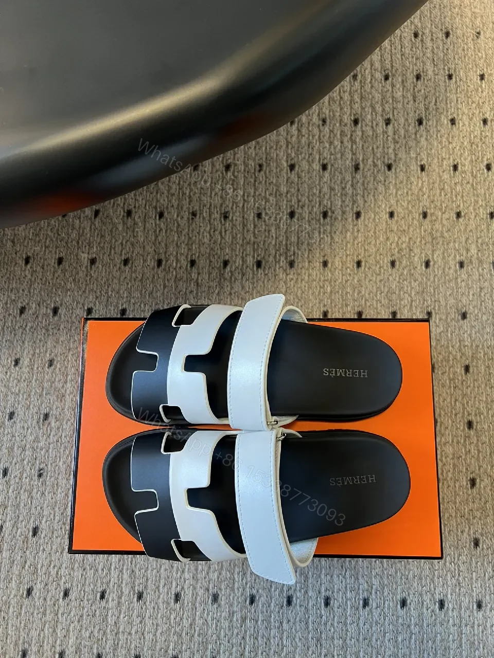 View 7 of Bold H-Cut Sandals: Leather Comfort Everyday Wear