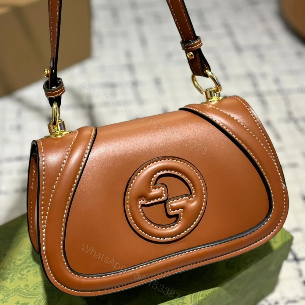 View 2 of Gucci Blondie Mini Shoulder Bag Brown 22Cm 815700 AAEC2 2718