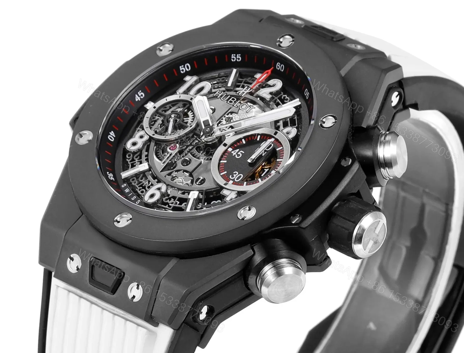 View 5 of JB Factory Hublot Big Bang Unico Black Ceramic Watch