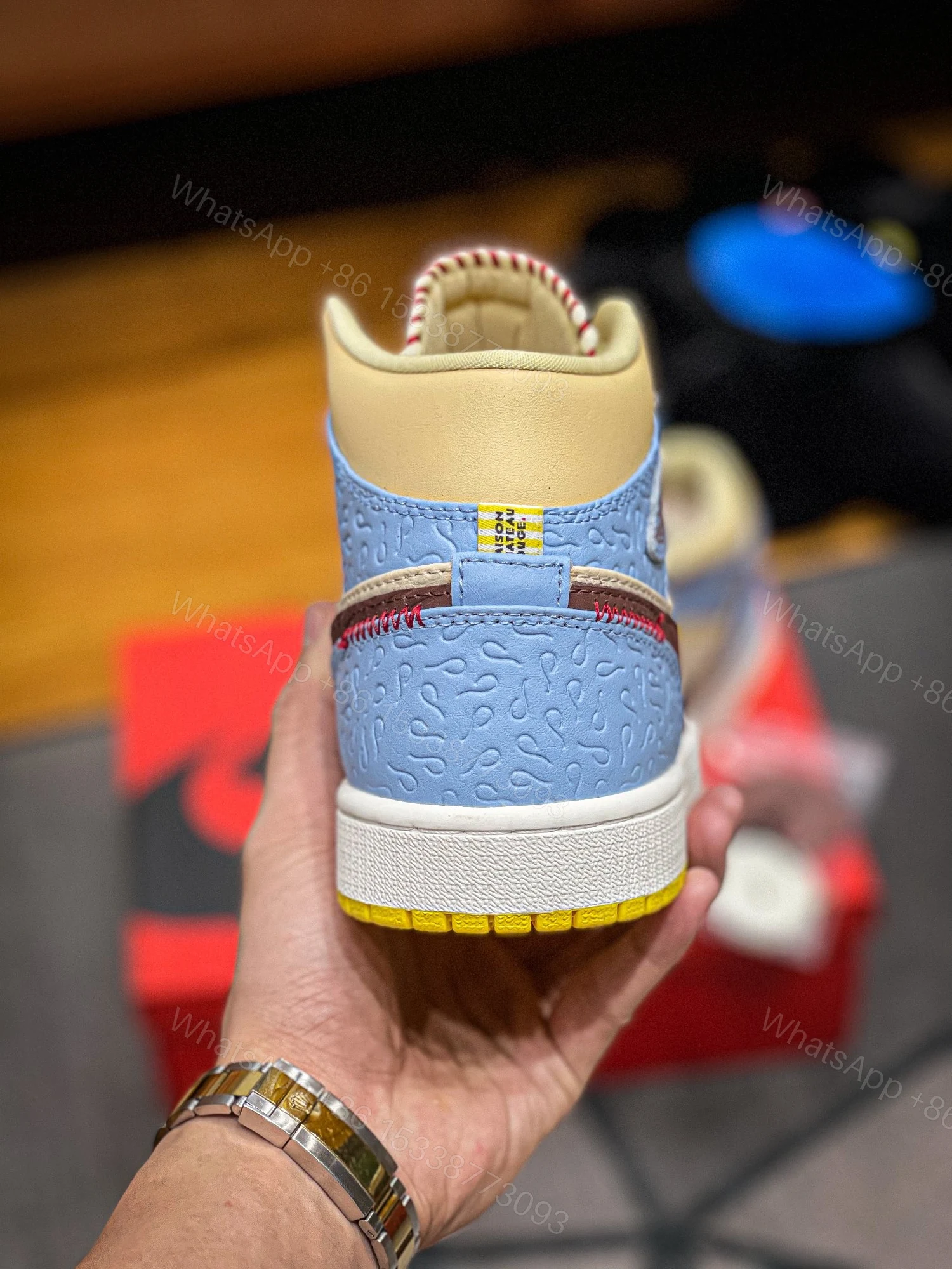 View 4 of Air Jordan 1 Mid Fearless X “Madison Chateau” Reps