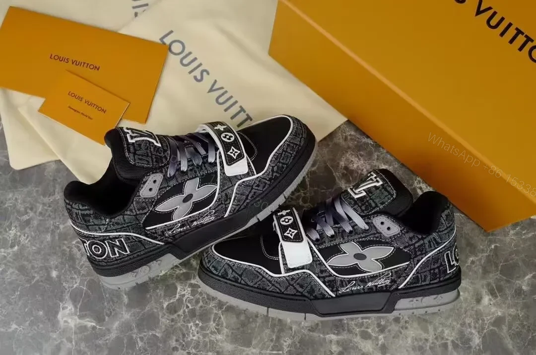 View 5 of Bold Mono LV Pattern Sneakers: Street-Ready Luxury
