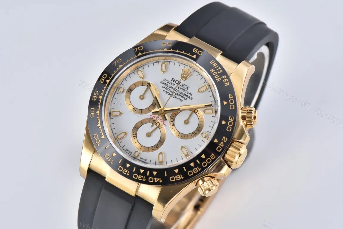 View 2 of Clean Factory Clean Factory Clean Rolex Daytona Ivory Gold Watch