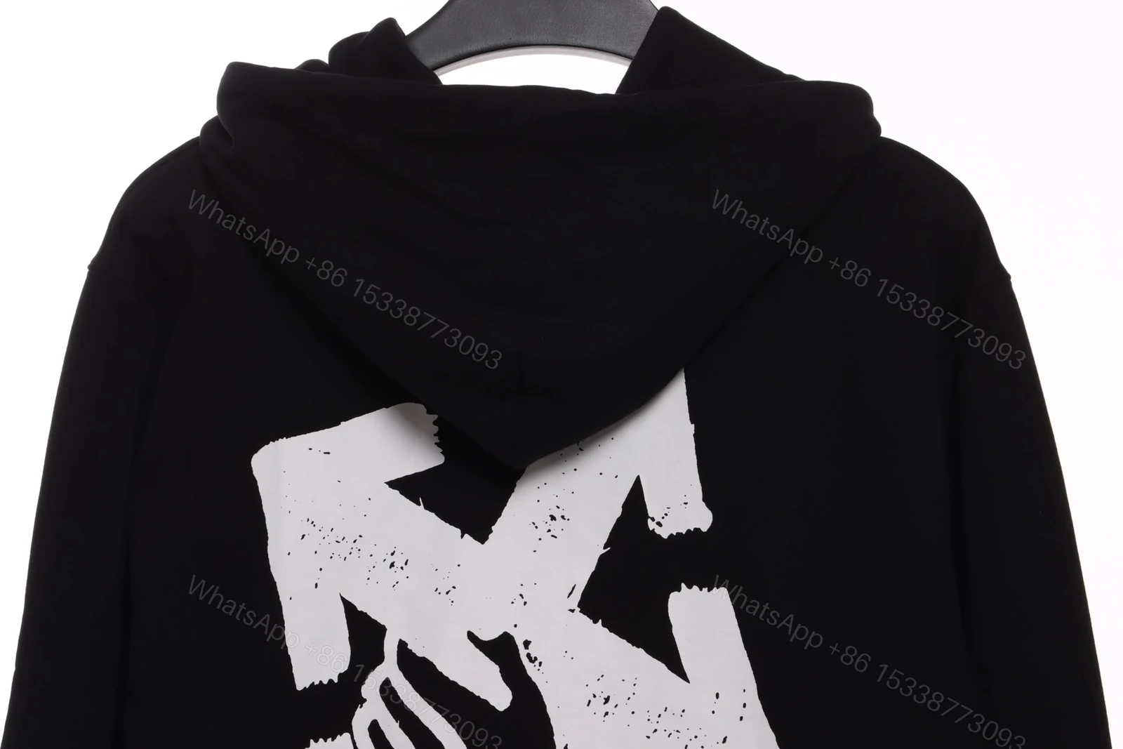 View 3 of Off-White Palm Cut Printed Hoodie