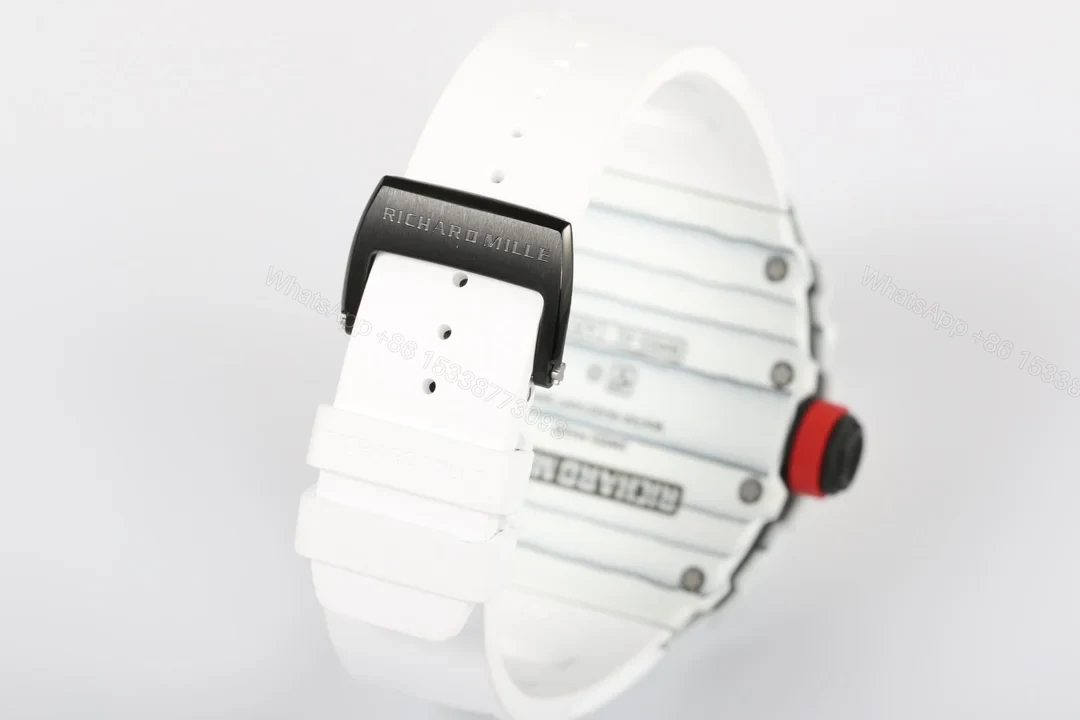 View 9 of Richard Mille RM35-01 NTPT Carbon Fiber RMUL3 White Gemstone Balance Watch RM35-01-CARBON-WHITE