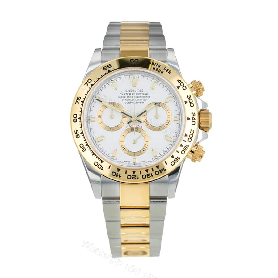 Rolex Daytona 16520 Super Clone: 40mm Steel White Floating Cosmograph Dial — view 1
