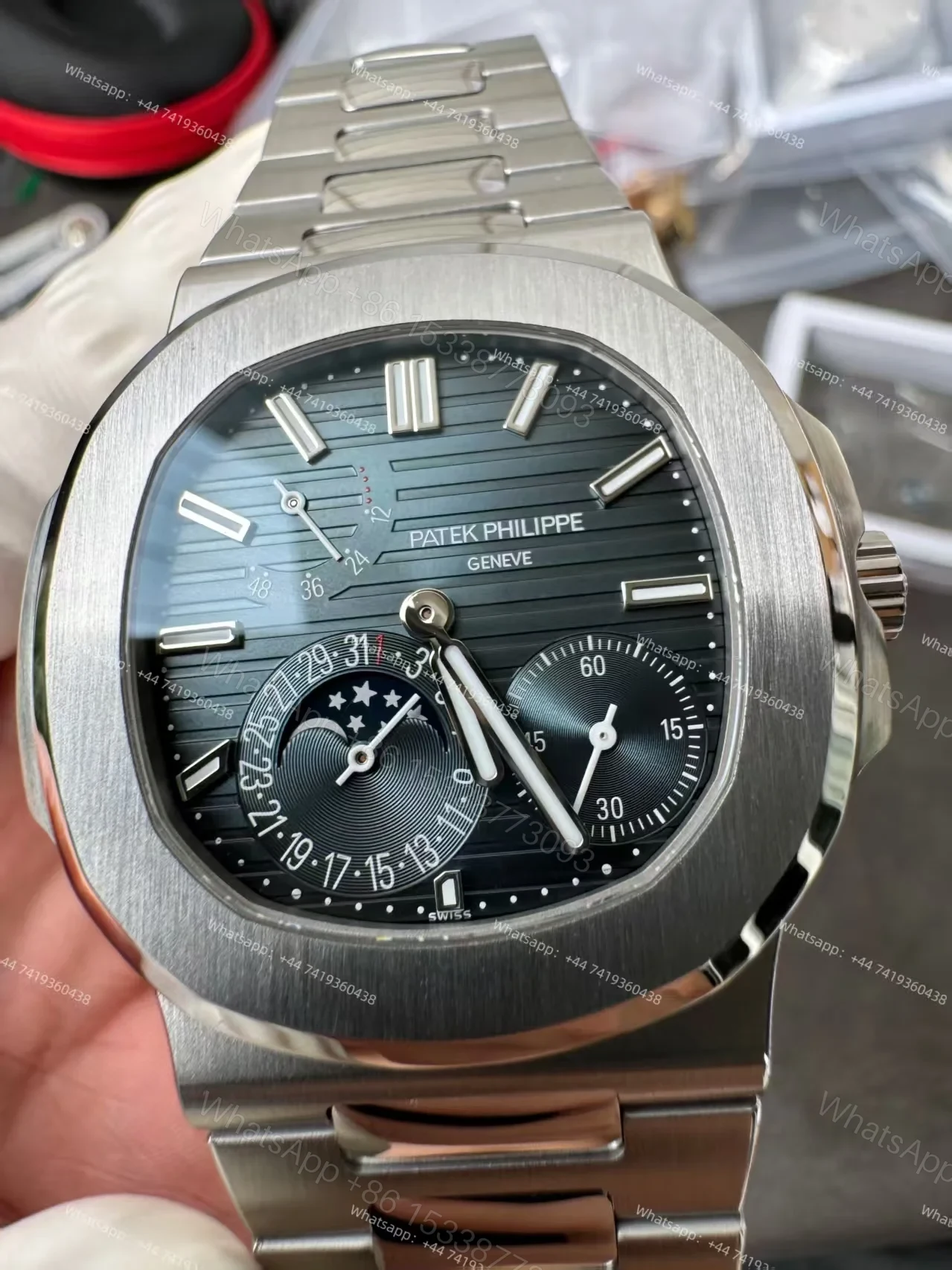 View 11 of Patek Philippe Super Clone Nautilus 5712/1A-001 Moon Phase 40MM