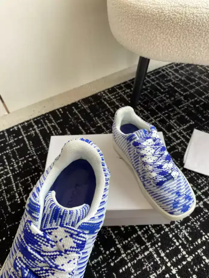 View 10 of BURBERRY CHECKED KNITTED SNEAKERS – BBR101