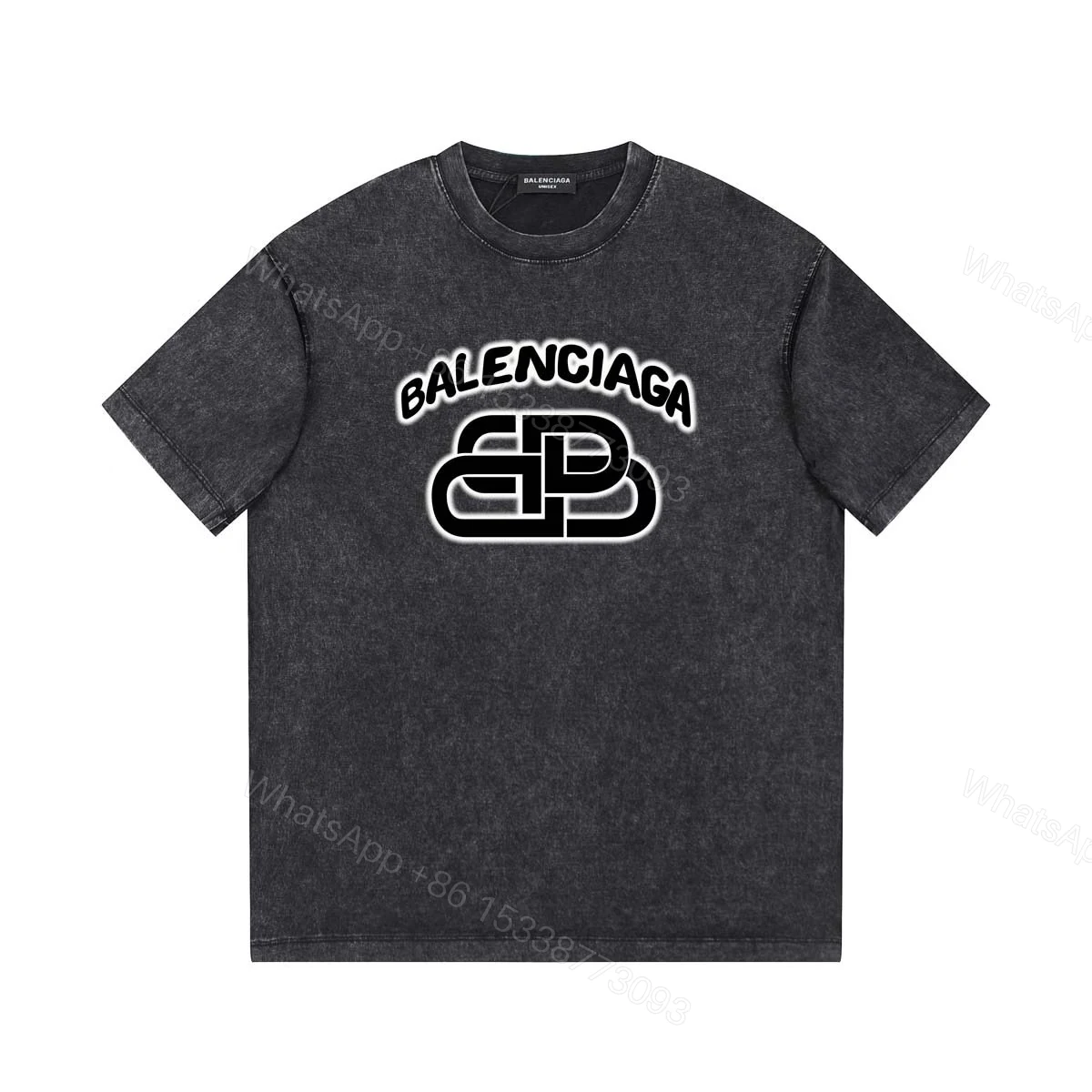 Balenciaga A貨 經典雙B LOGO短袖T恤 寬鬆百搭潮流款 — view 1
