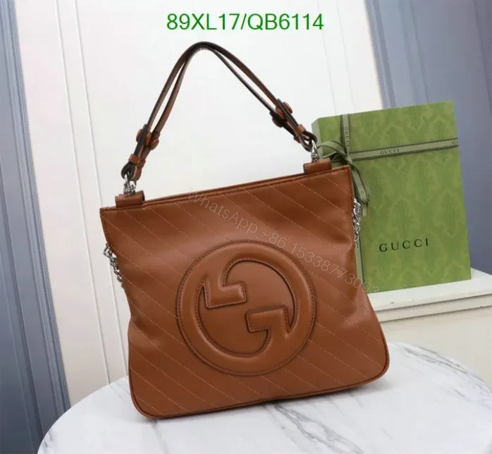 Gucci Knockoff Brown Blondie Small Shoulder Bag QB61144 – Iconic Interlocking G Design — view 1