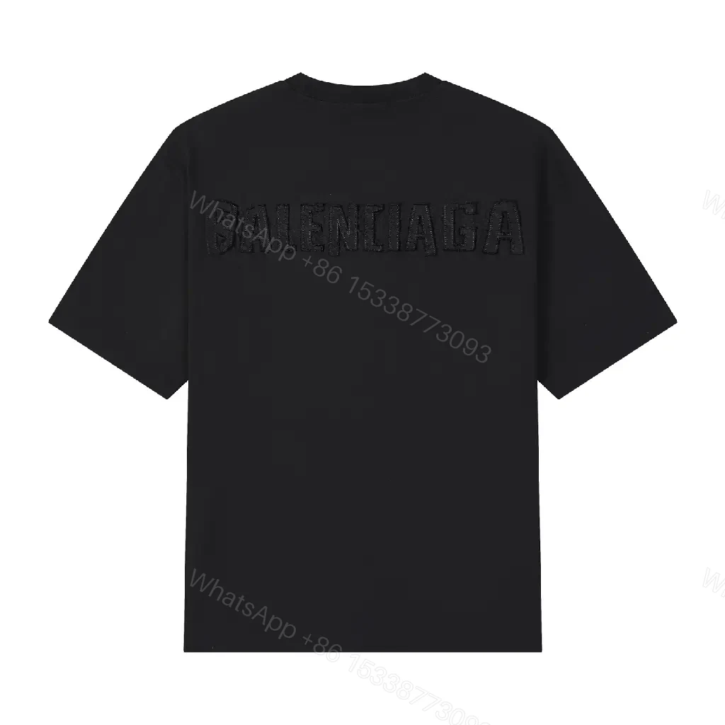 View 10 of Minimalist Black Cotton Tee: Subtle Luxury, Everyday Essential
