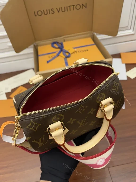 View 7 of Monogrammed LV Carry: Structured Luxury Handbag, Crossbody Ready