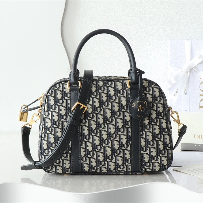 高仿Dior*Vibe系列M134M928保齡球手袋印花大號免檢版 — view 1