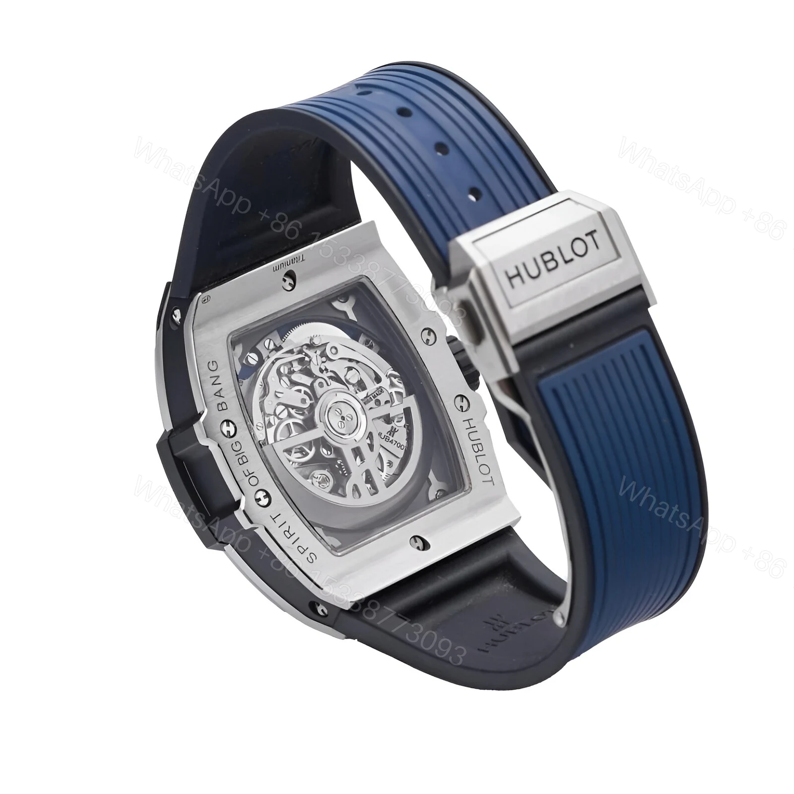 View 2 of Hublot Titanium Blue Ceramic 642.NL.7170.RX Replica