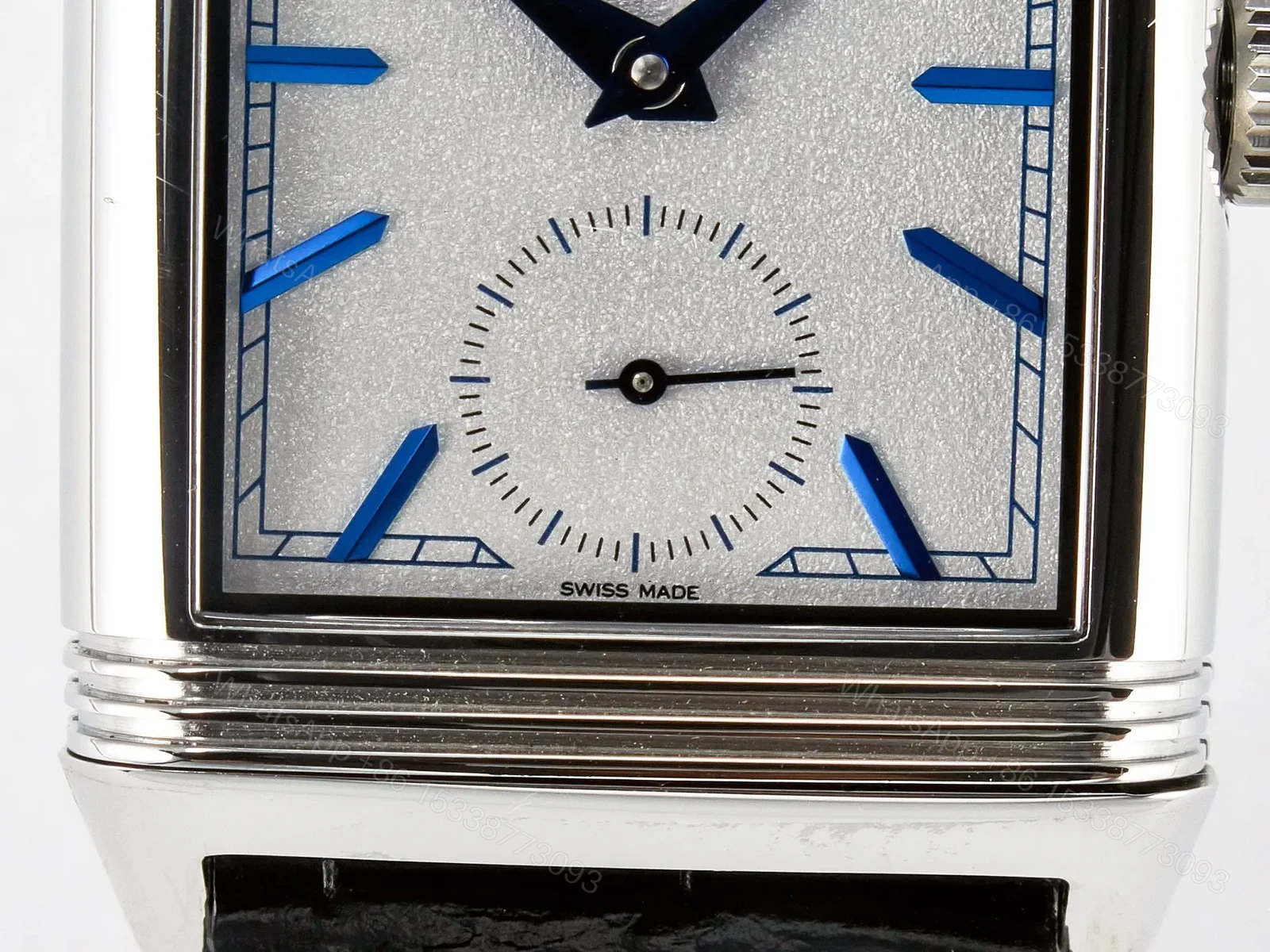 View 11 of Reverso Tribute Duoface Small Seconds SS MGF Best Edition White Dial on Black Leather Strap A854A