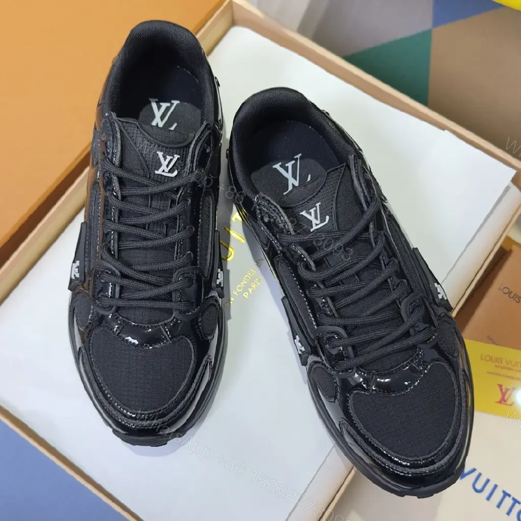 View 7 of Black Patent & Matte Textured High-Tops: Everyday Luxury Sneaker