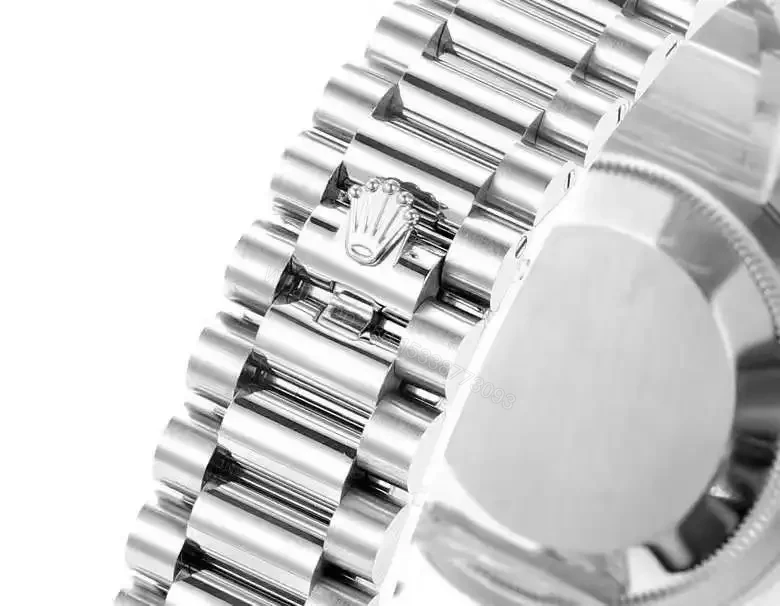 View 4 of Rolex Day-Date 40 Platinum – Fluted Ice Blue Dial Baguette Jubliee 228236-0006