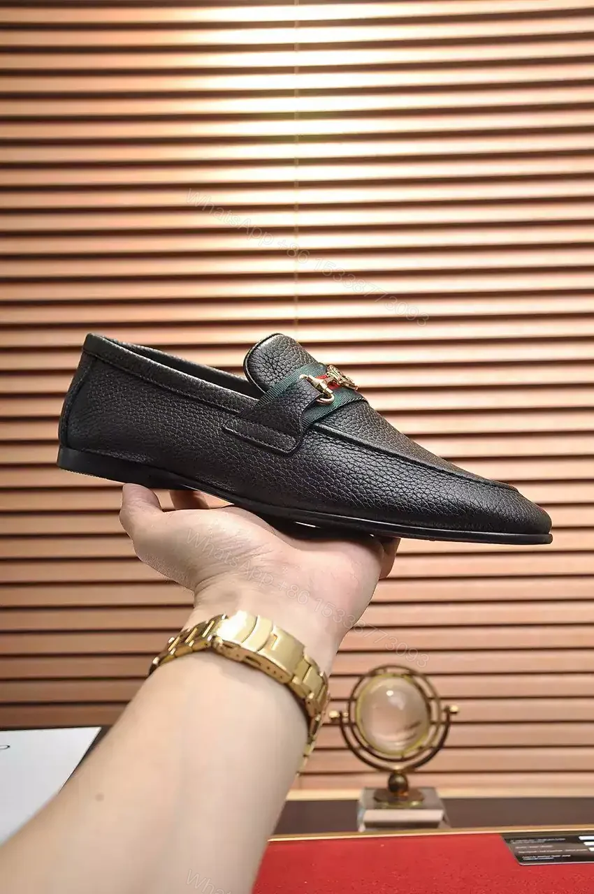 View 5 of GUCCI WEB AND JORDAAN LEATHER LOAFER IN BLACK – LDG30