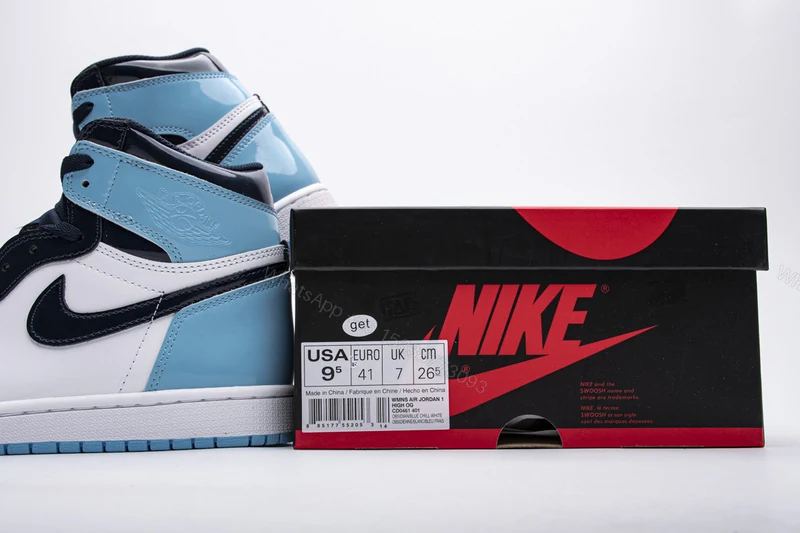 View 5 of Air Jordan 1 Retro High UNC Patent CD0461-401