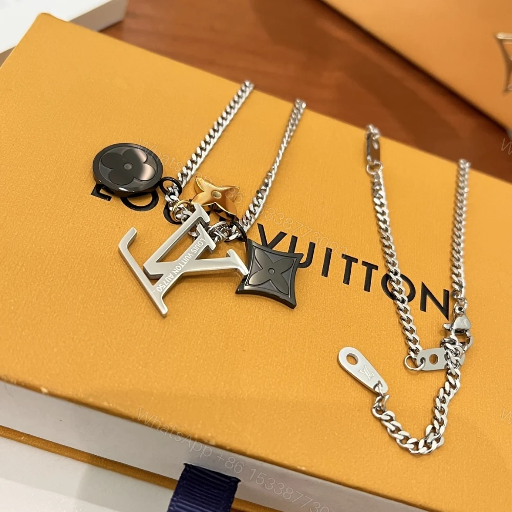 View 5 of Louis Vuitton Lv Instinct Necklace Silver M00521