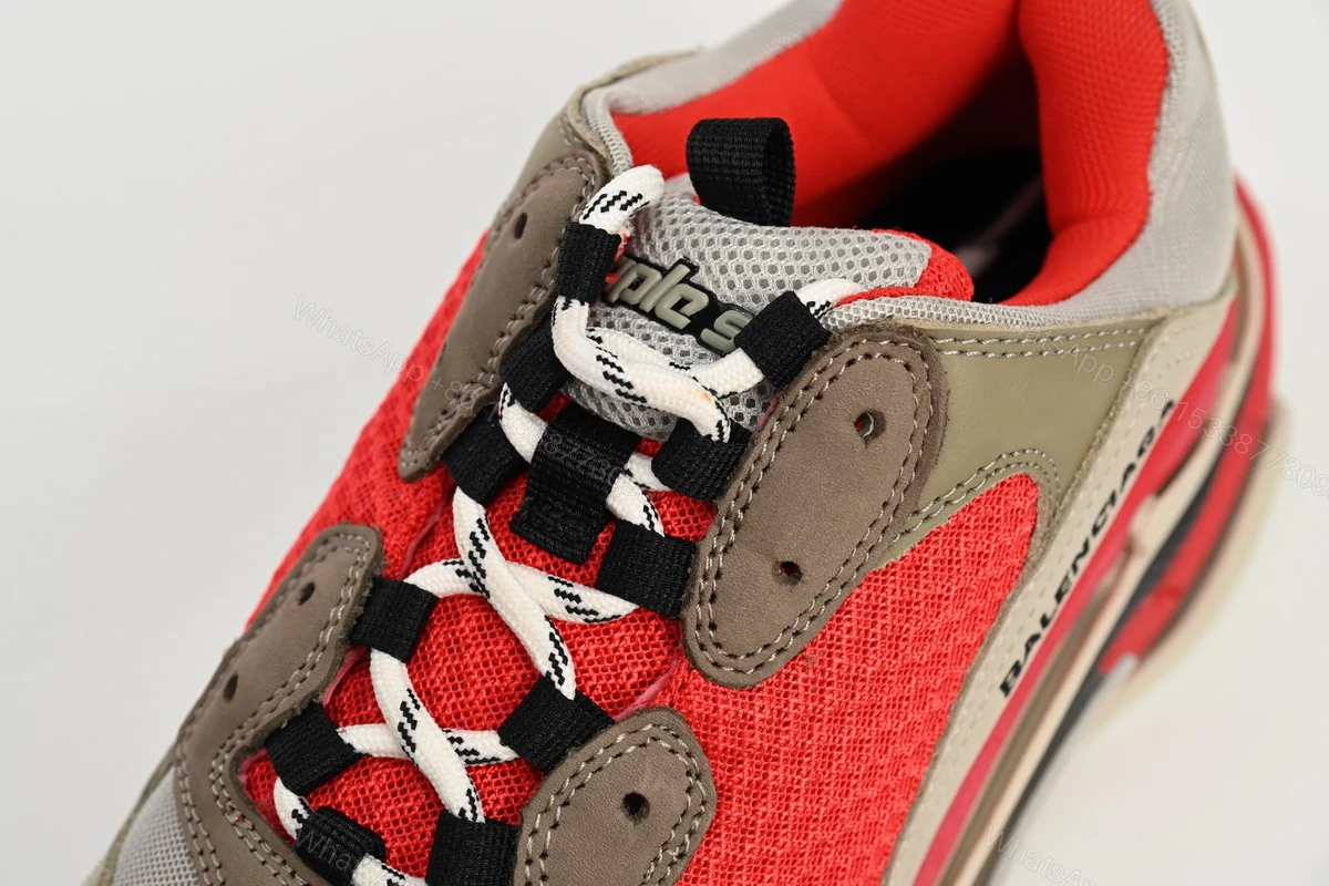 View 7 of Balenciaga Triple S Red White Dark Grey 541624 W06E2 1863