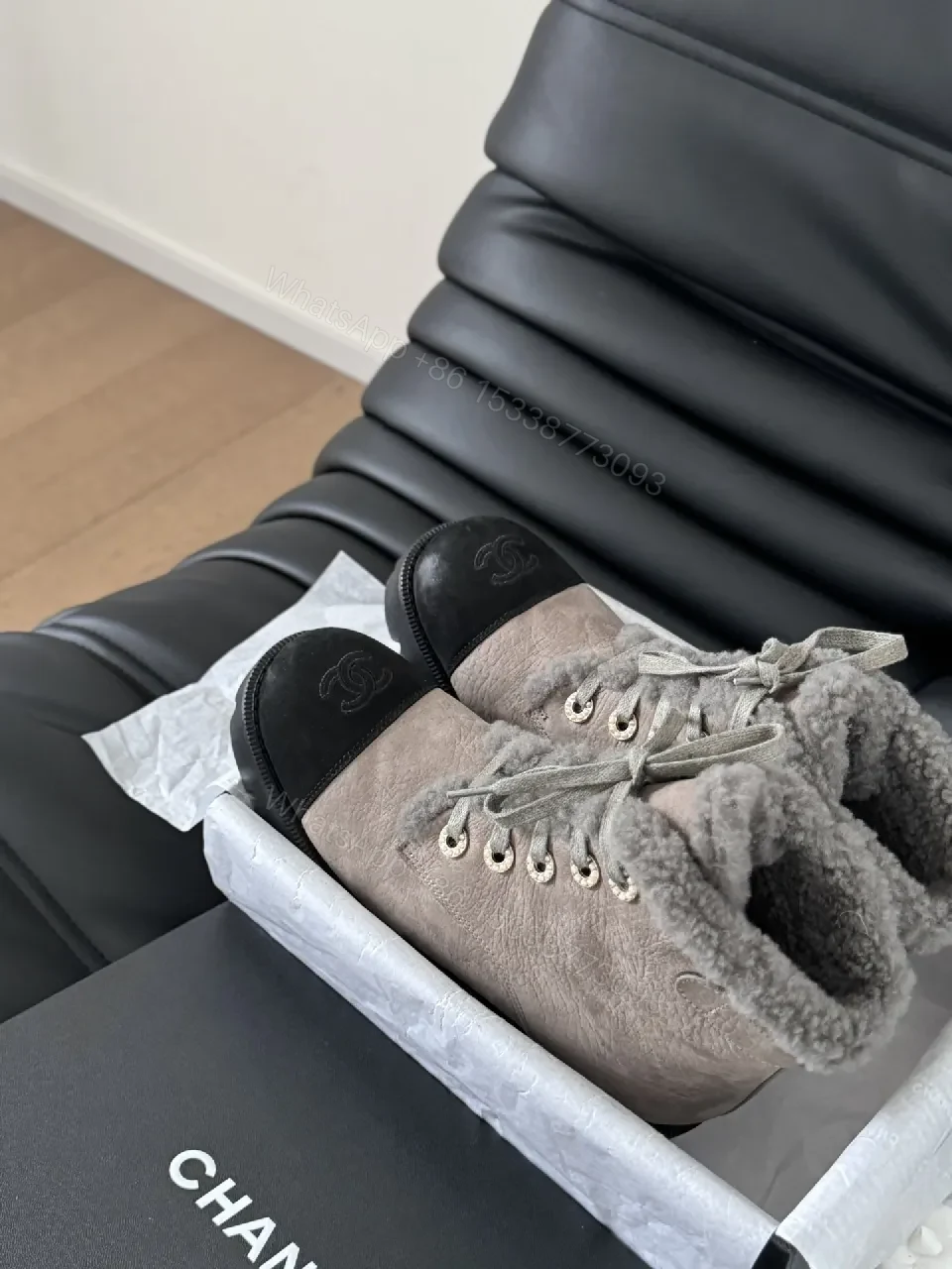 View 4 of Cozy Lux Boots: Suede, Shearling, Signature Accents, Boots