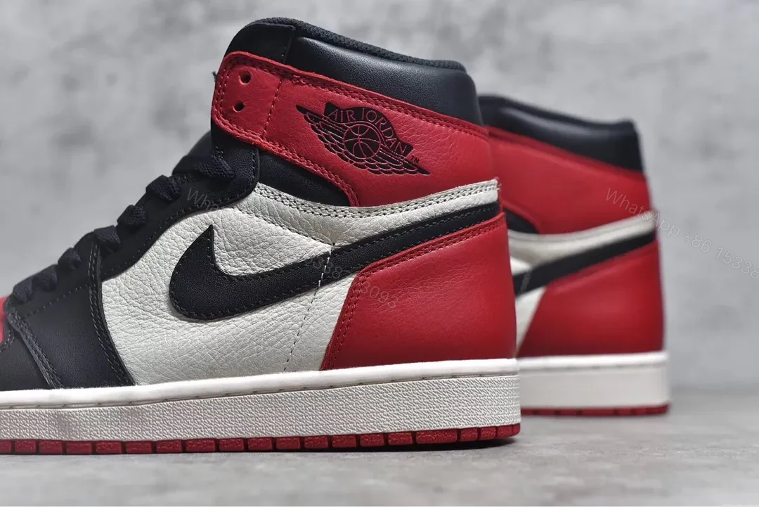 View 3 of Air Jordan 1 Retro High Bred Toe Reps