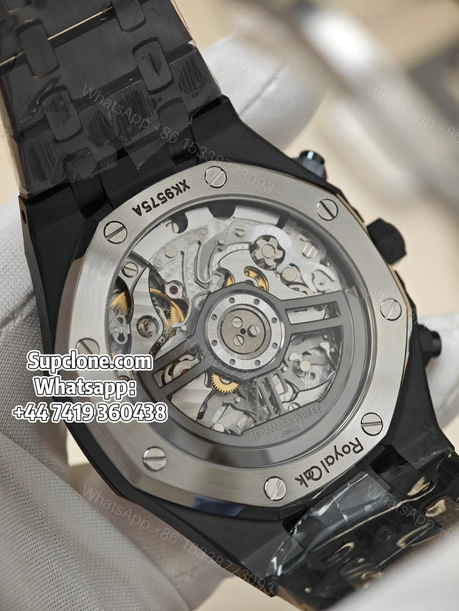 View 10 of Audemars Piguet Super Clone Royal Oak Ceramic Black Dial 26240 Chronograph 41mm