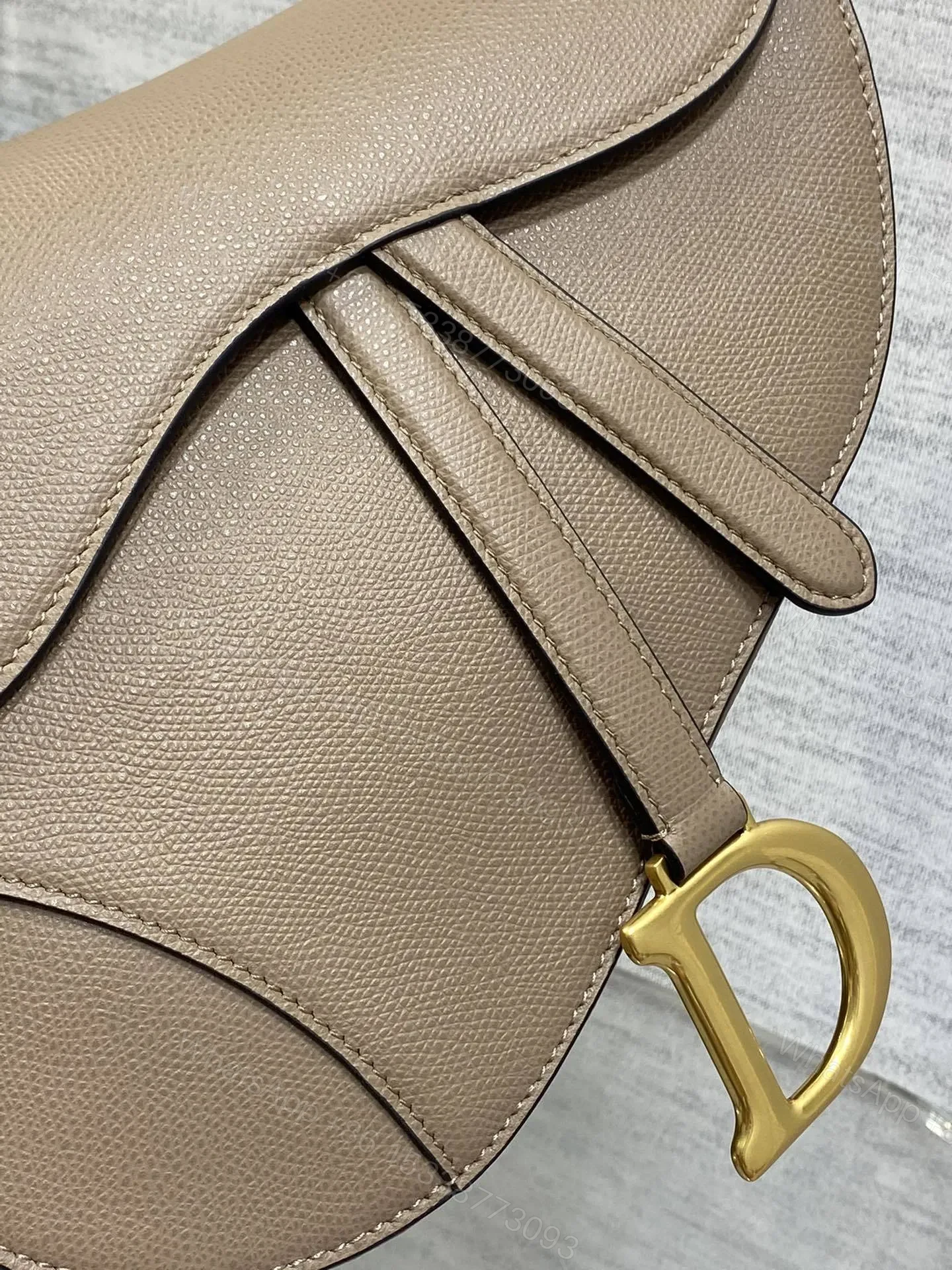 View 3 of Dior Saddle Bag in Brown Gold Hardware