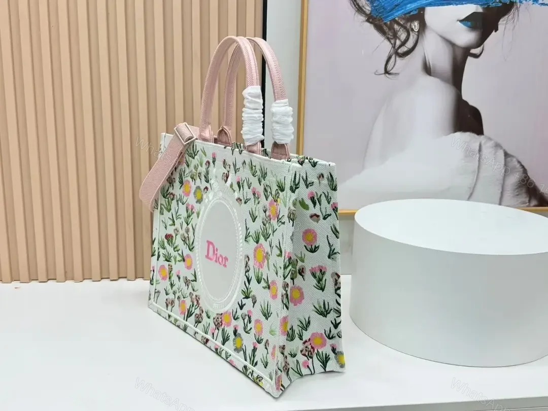 View 8 of Playful Floral Tote: Structured Everyday Luxury Carryall
