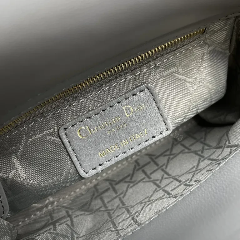 View 2 of Grey Quilted Charm Mini Handbag: Couture-Grade Luxury Bag