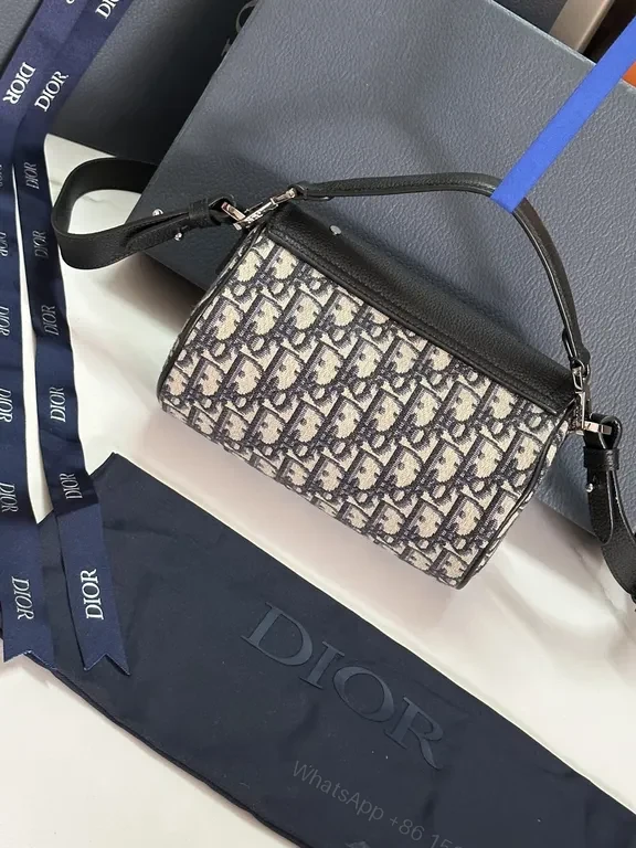 View 3 of Dior Oblique Crossbody: Monogram Leather Flap, Hands-Free Luxury
