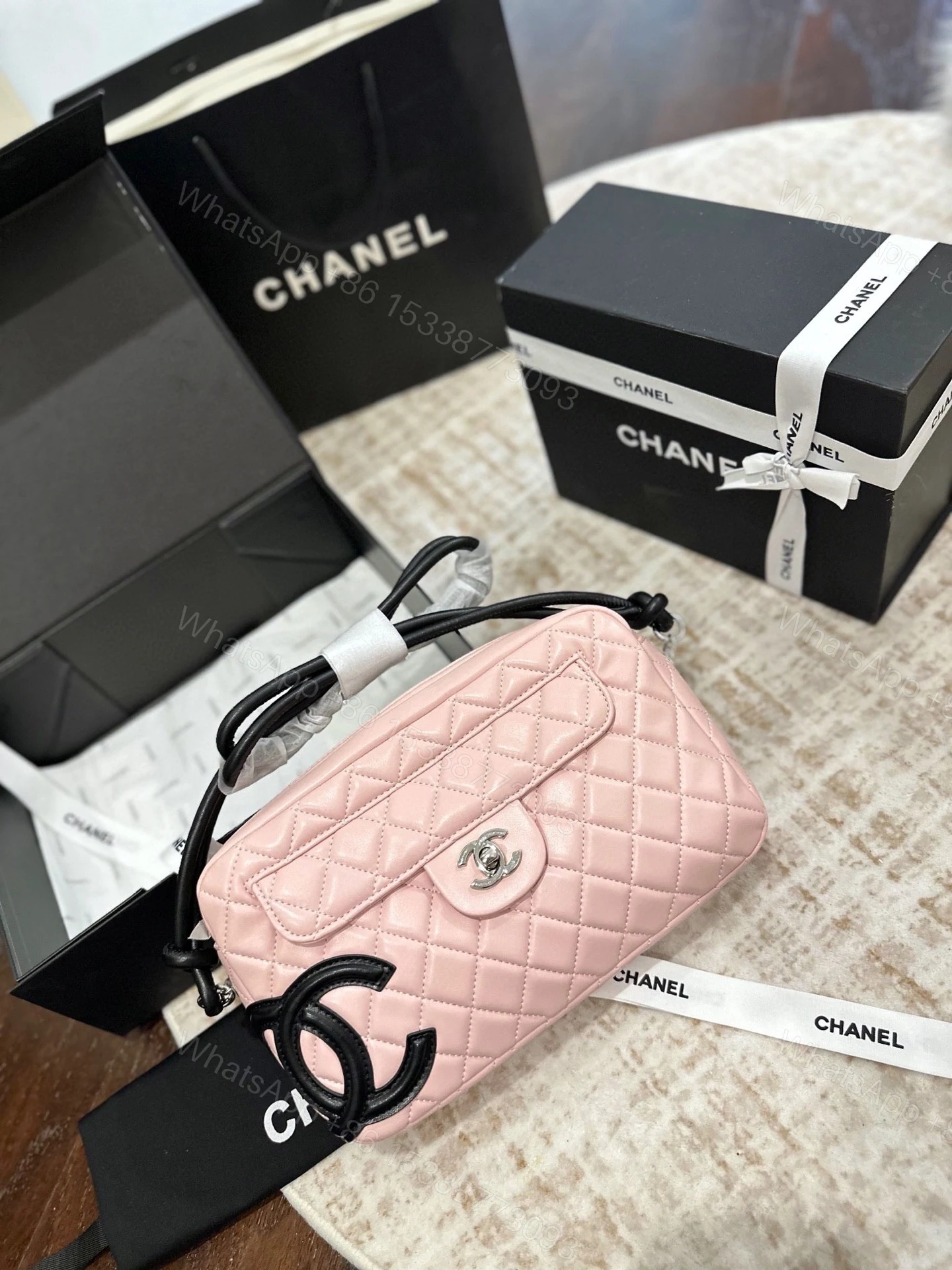 View 3 of Chanel Quilted Cambon Camera Bag