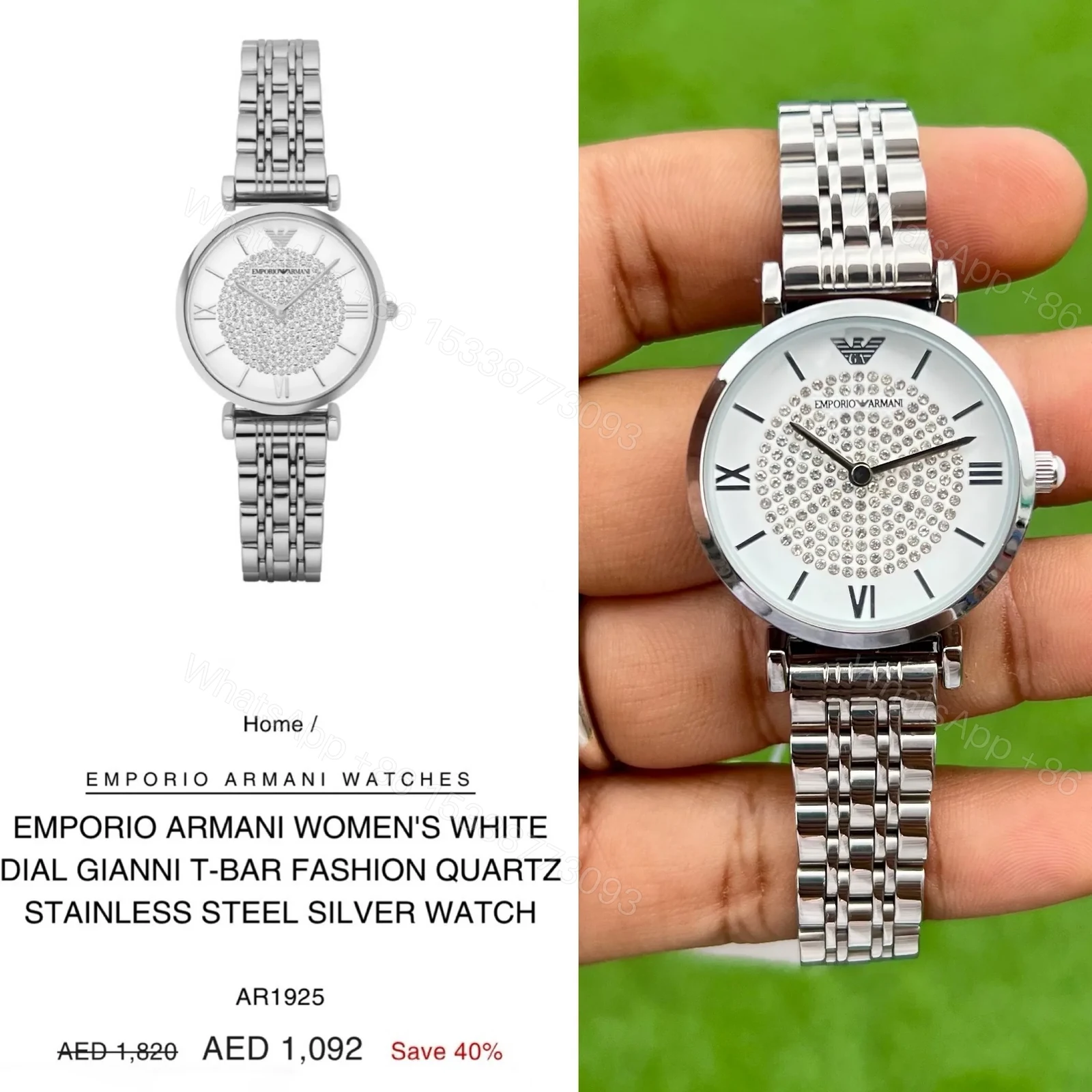 View 5 of EMPORIO ARMANI AR1926 Silver