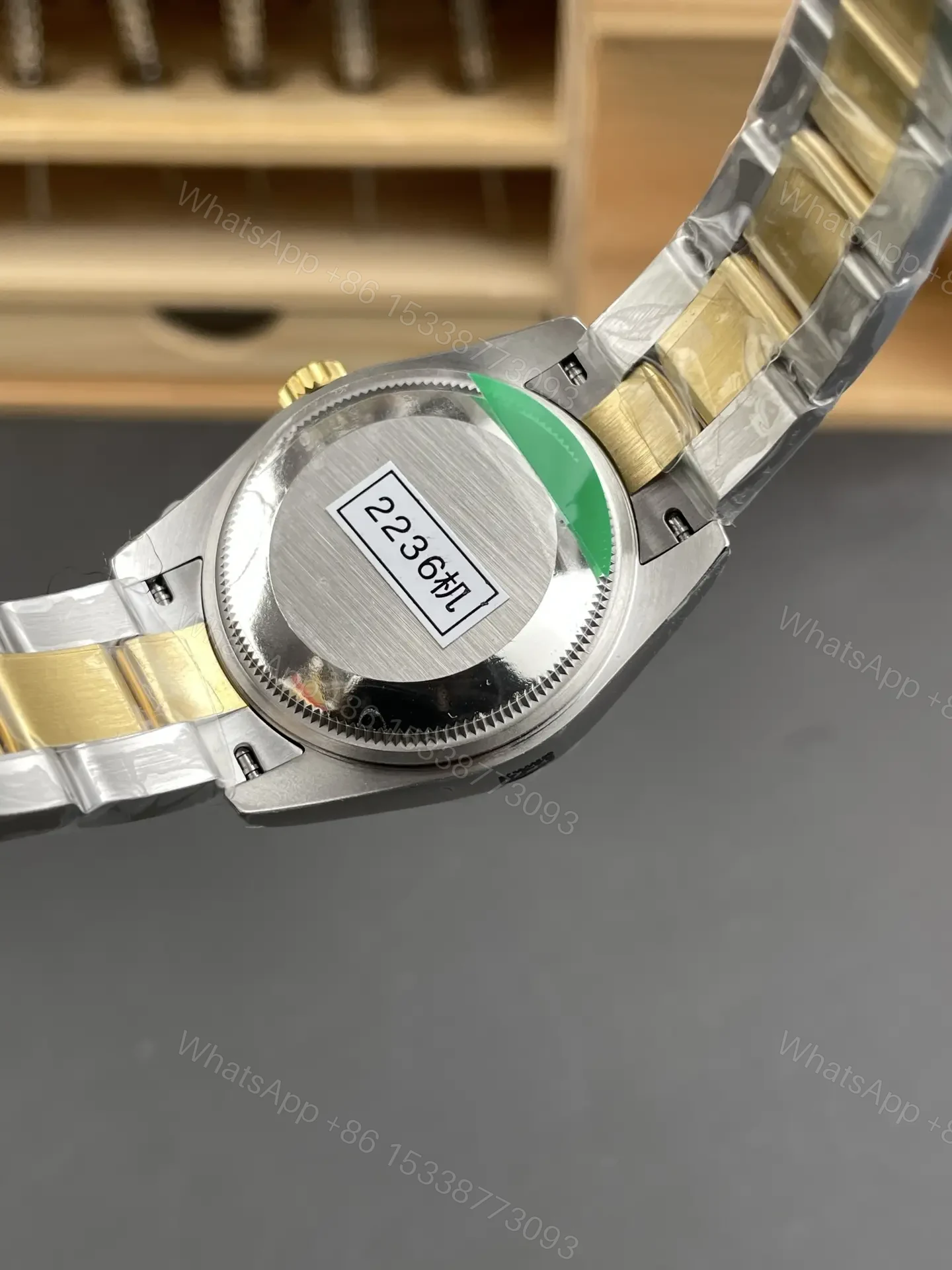 View 5 of Rolex Datejust 31 Stainless Steel Yellow Gold Domed MOP Oyster 278243-0027