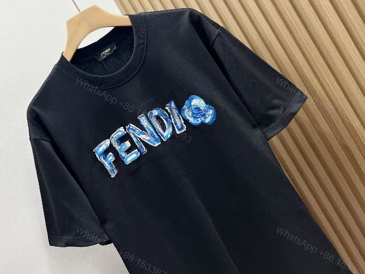 View 4 of Bold Graphic Texture Cotton Tee – Elevated Everyday Luxe
