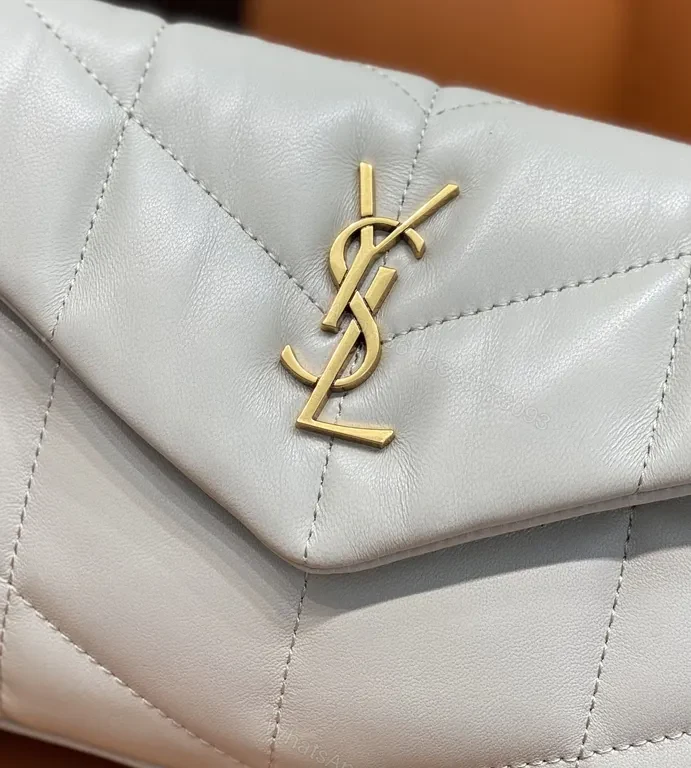 View 7 of Quilted Cream Envelope Bag â€” YSL-Inspired Luxury, Crossbody