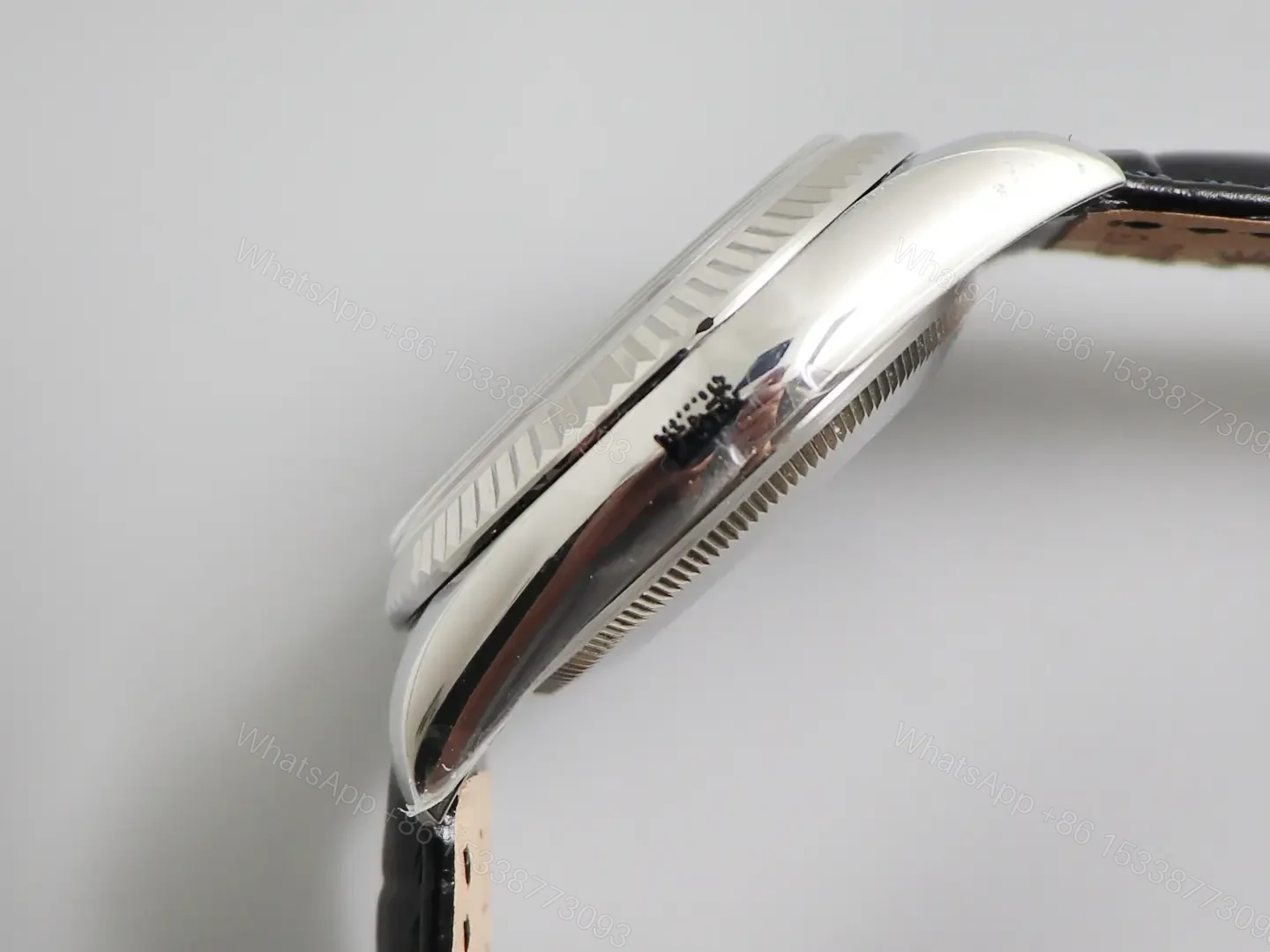 View 5 of Fake Rolex Day-Date Black Diamond White Gold 218239-ROLEX-DD36-WG-BLK36mm