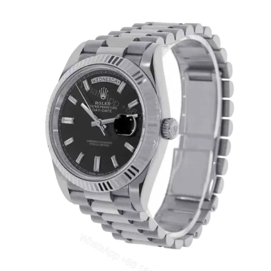 View 2 of Rolex Day-Date 40 228239 Super Clone : 40mm White Gold Silver Dial