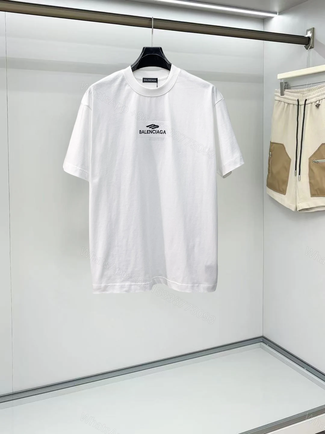 Balenciaga A貨 男款短袖T恤 拼接字母設計 潮流寬鬆款 — view 1